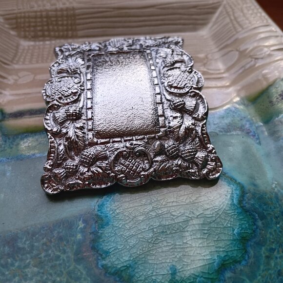 Beaux-Arts Ornamented Silver Belt Buckle Made in Britain main image 4